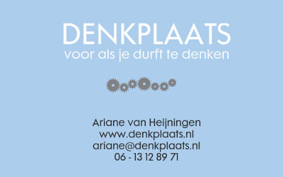 En daarom bestaat DENKPLAATS